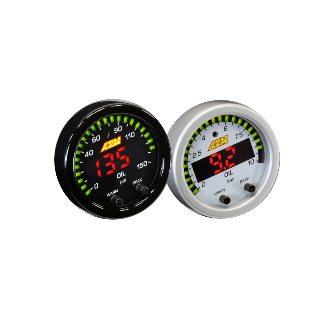 AEM - 0-150psi, 0-10bar X-Series Oil Pressure Gauge Kit – PREracing