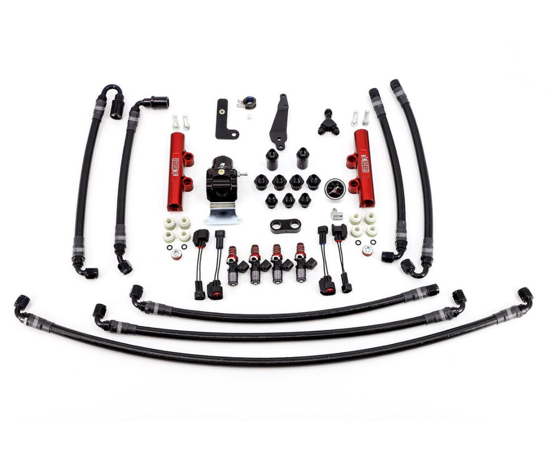 IAG Braided Fuel Line Kit For IAG Top Feed Fuel Rails & OEM FPR