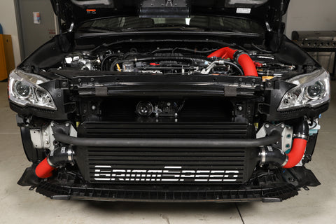 GrimmSpeed - Subaru 15-21 WRX - Front Mount Intercooler Kit (Black Core / Red Pipe)