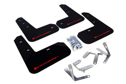 Rally Armor - Subaru 13-20 BRZ - Polyurethane Mud Flaps (Black w/ Red Logo)