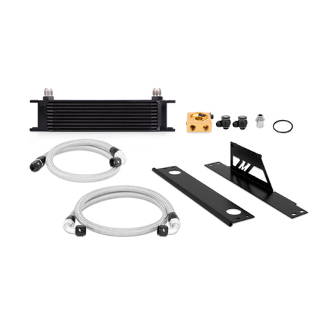 Mishimoto Subaru 02-05 WRX/STi - Thermostatic Oil Cooler Kit - Black Core