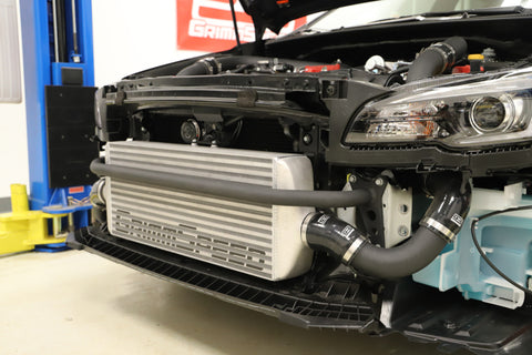 GrimmSpeed - Subaru 15-21 STI - Front Mount Intercooler Kit (Raw Core / Black Pipe)