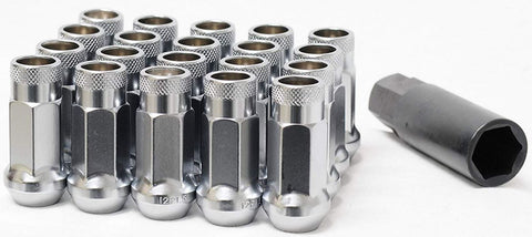 Muteki - universal - SR35 Lug Nut and Lock Set Close Ended 12x1.25 (Satin Silver)