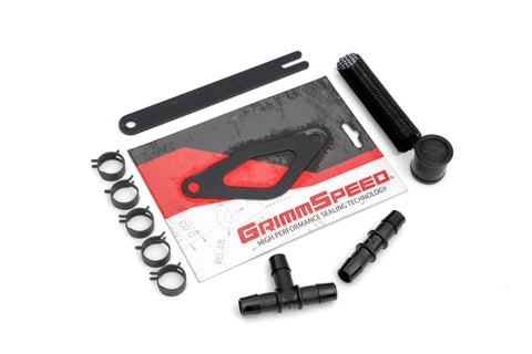 GrimmSpeed - Subaru 08-14 STI - Front Mount Intercooler Kit (Black Core / Red Pipe)