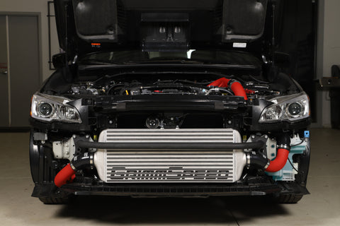 GrimmSpeed - Subaru 15-21 WRX - Front Mount Intercooler Kit (Raw Core / Red Pipe)