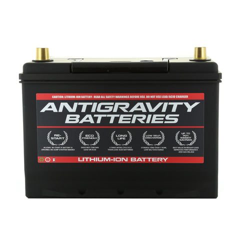 Antigravity Batteries - Group 27 Lithium Car Battery w/Re-Start (40 amp hours, right-side terminal)