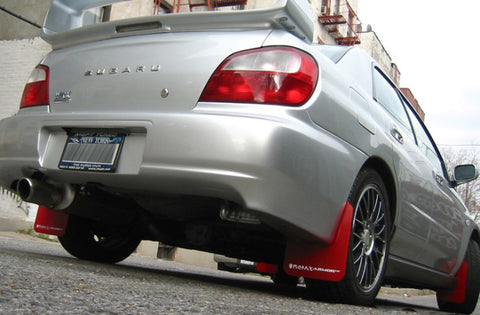 Rally Armor - Subaru 02-07 WRX/STI/RS/2.5i  - (Red Mud Flap w/ White Logo)