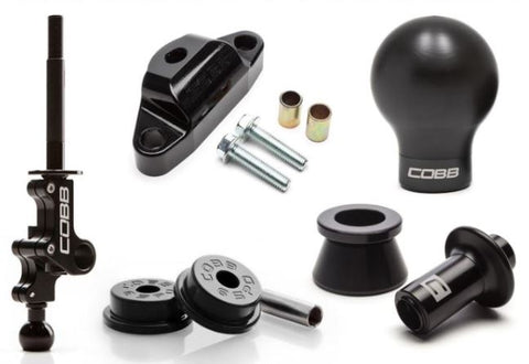 COBB Adjustable Shifter Black Knob Black Lockouts - Fits 04-21 IMPREZA STI