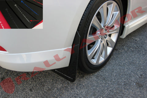 Rally Armor - Subaru 08-11 WRX / Impreza - Polyurethane Mud Flap (Black w/ Silver Logo)