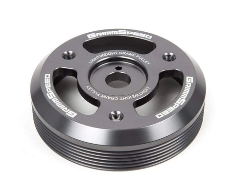 GrimmSpeed - Subaru 15-20 BRZ / 15-21 WRX - Lightweight Crank Pulley (Gunmetal)