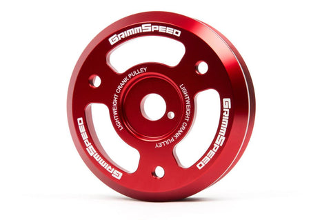 GrimmSpeed - Subaru 15-20 BRZ / 15-21 WRX - Lightweight Crank Pulley (Red)