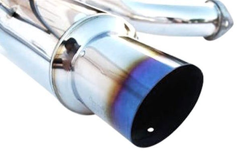 Invidia - Subaru 08-14 WRX / 09-10 Impreza GT - 76mm (101mm tip) REGULAR Titanium Tip Cat-back Exhaust