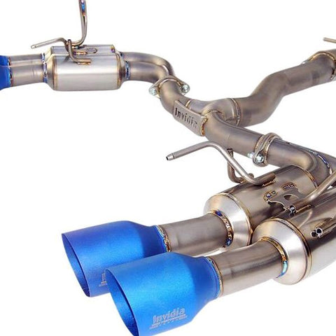 Invidia - Subaru 15-21 WRX & STi - Gemini 80mm Full Titanium Quad 101mm Tip Cat-Back Exhaust