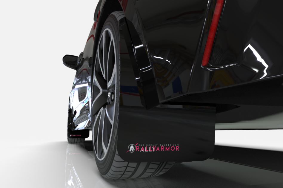 Rally Armor Subaru 13 21 BRZ Mud Flap Kit Black BCE w Pink