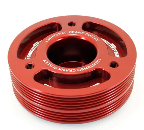 GrimmSpeed Subaru - Lightweight Crank Pulley (Red)