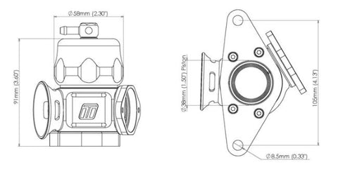 Turbosmart - Subaru 02-07 WRX / 02-21 STI / 06-07 FXT - BOV Dual Port Subaru (Blue)